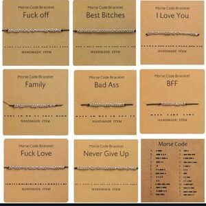 🌸3/$12🌸Morse Code Bracelets